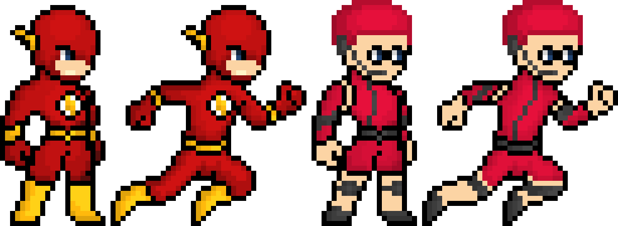 The Flash Pixel Art Collection