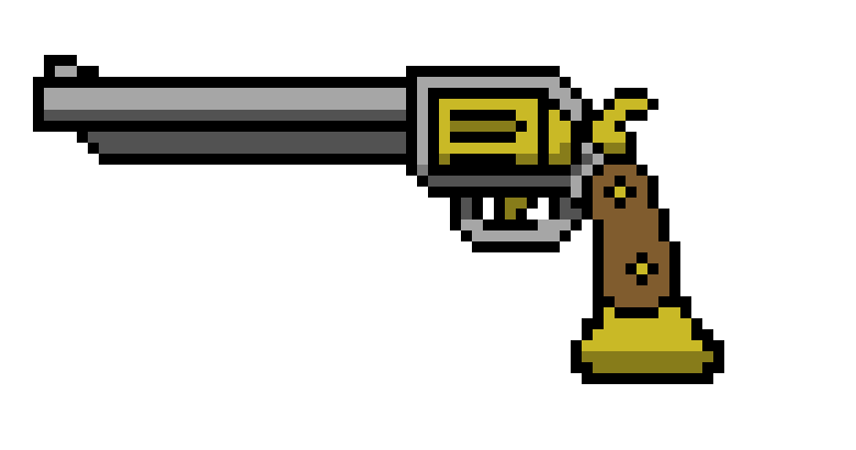 [00c5f7] Revolver Pixel Art
