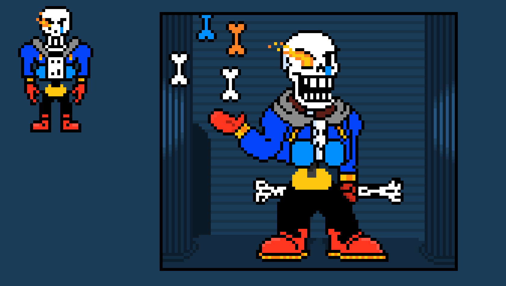 [9664c4] DP!Underswap Judge Hall Papyrus Thing