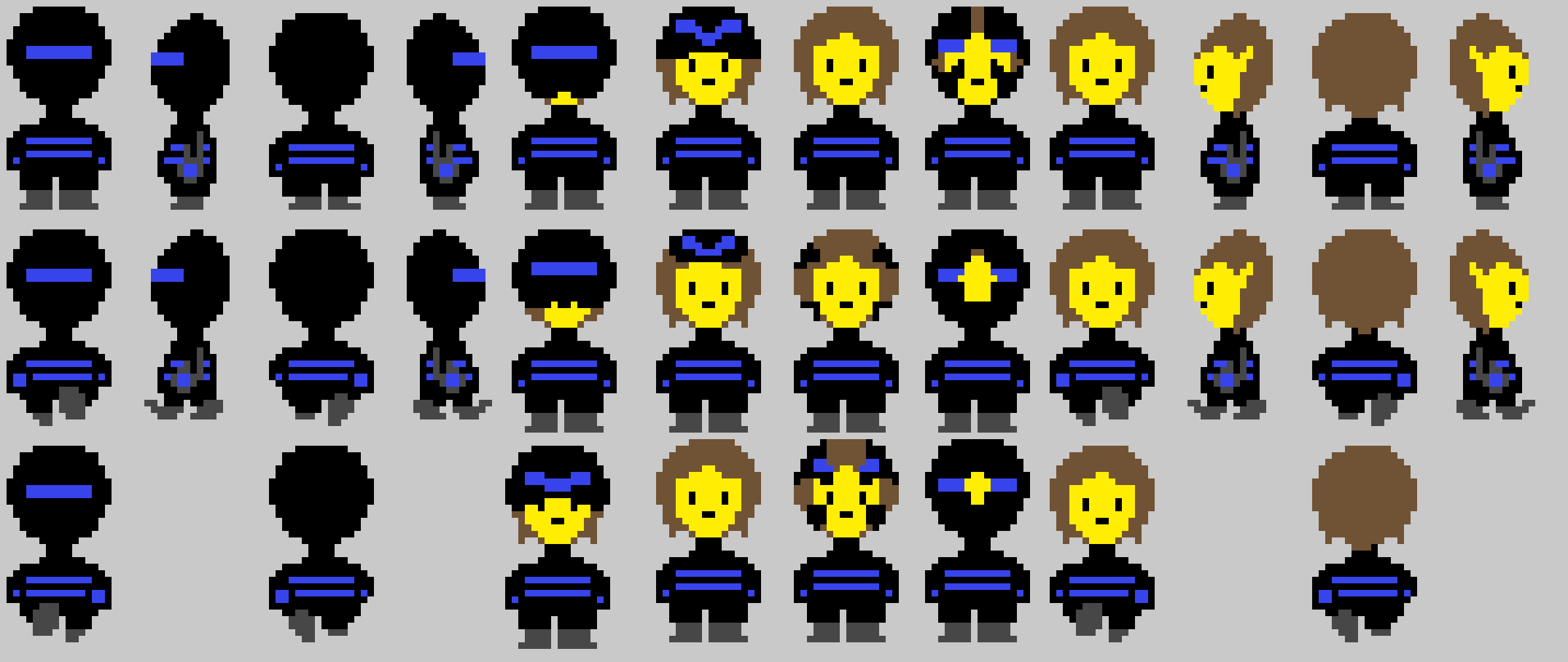 [9664c4] TronTale Frisk ALL Sprites!!