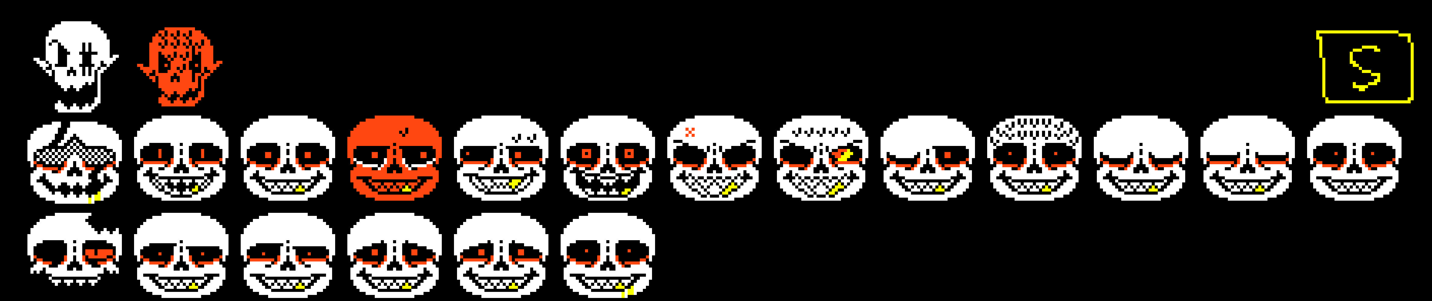 [bc2394] Undertale Sans and Papyrus Battle Sprite.