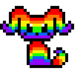 [9664c4] Dog Spirit Pup Rainbow