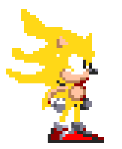 Super Sonic 3K Sprite