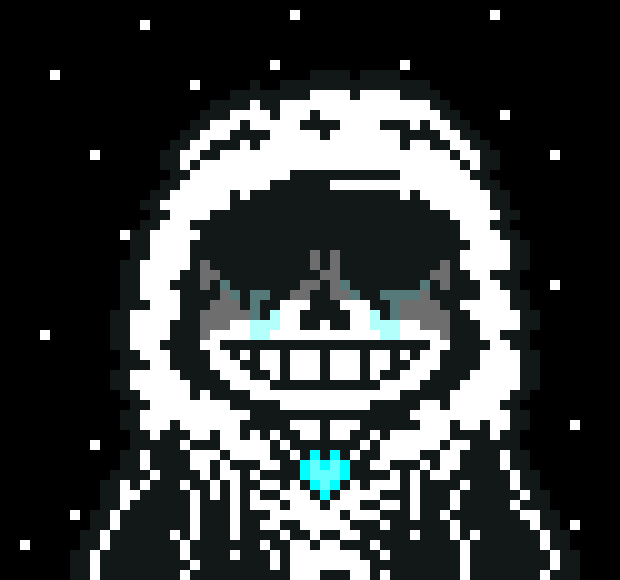 [da58a8] -he simply turn around and walks away to snowdin-