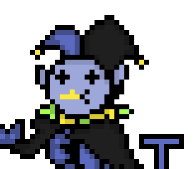 *Jevil appears and starts dancing around Terror while playing it*