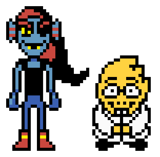 [9664c4] Gendertale Undyne and Alphys