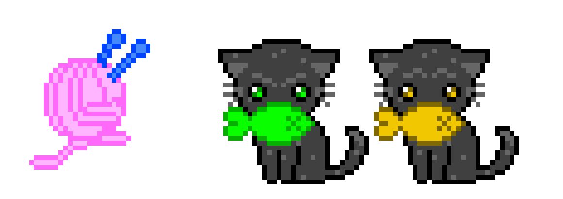 [ab21c9] Ball of Yarn & Companion Cats