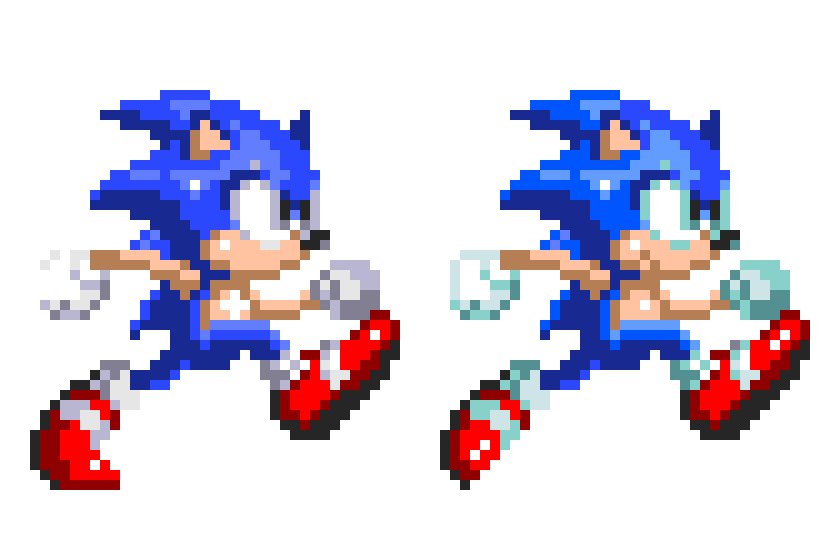 [a068fd] Sonic 3 Running Sprite Vs Sonic 3 Expanded Running Sprite