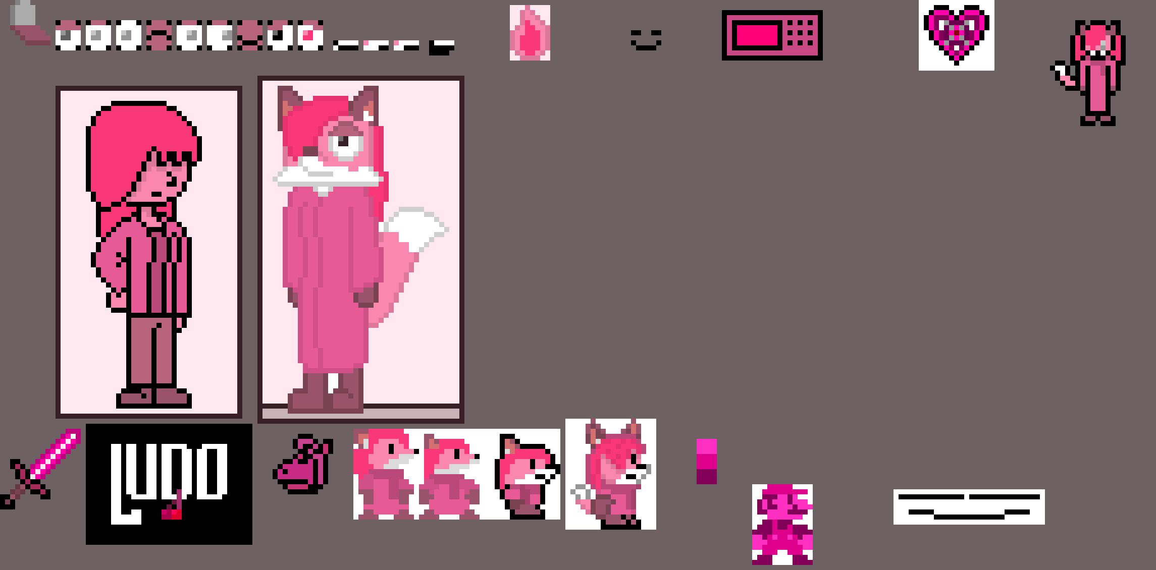 [63ceb7] foxlinns workspace, but pink -stellar