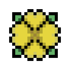 [12c229] yellowflowerpixel