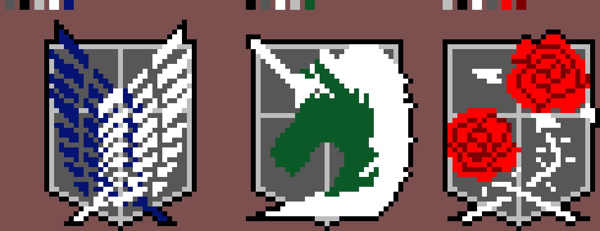 [9664c4] Survey corps, MPS Brigade, and Garrison