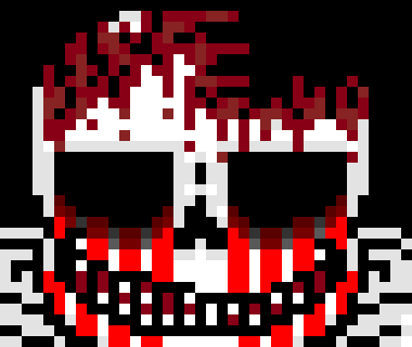 [e8cb42] *a piece of paper with Terror's face on it is in the trash can it somehow  talks* boo!