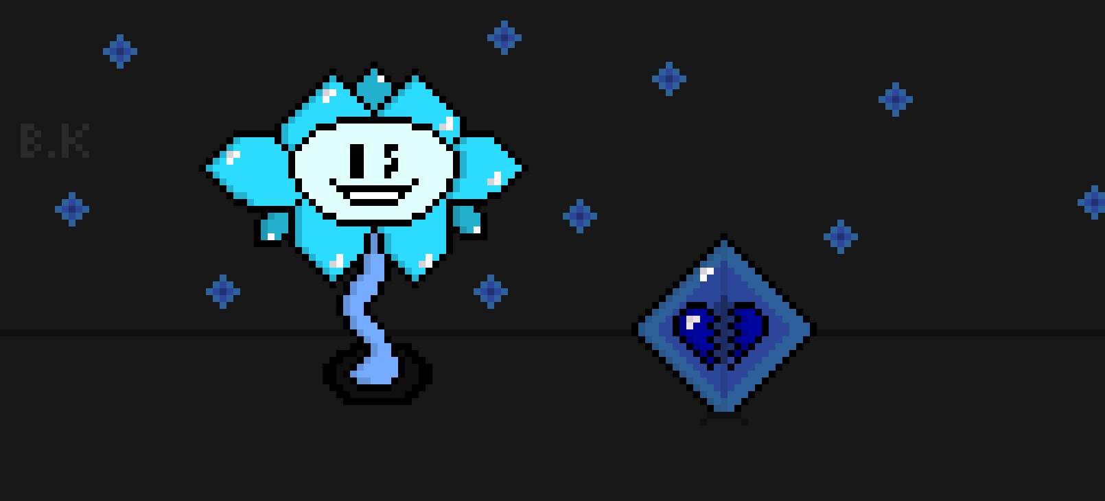[9664c4] crystal flowey