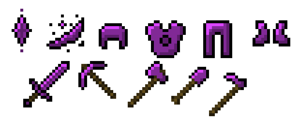 [70240a] Dark crystal: Shard, tools and armor