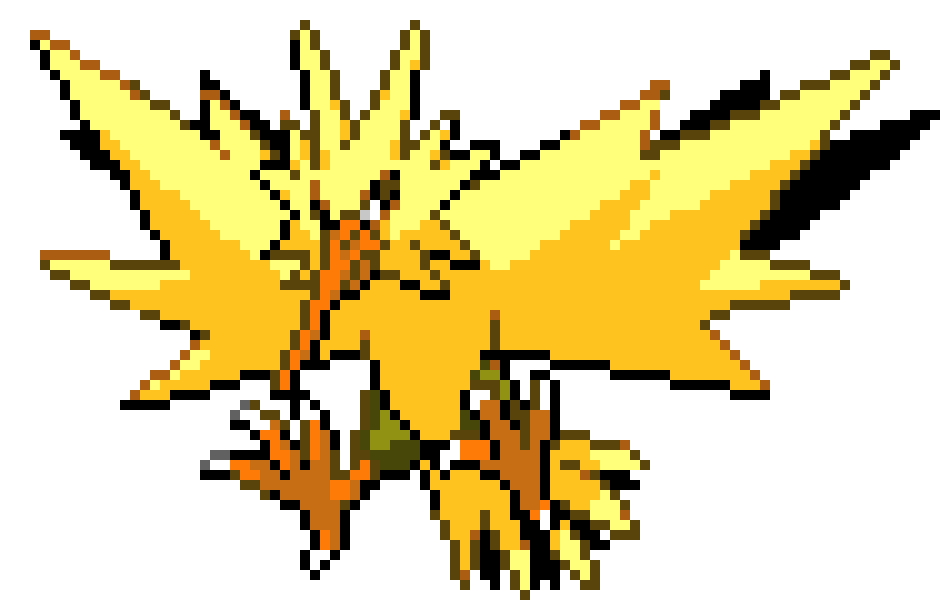 [9664c4] Zapdos Pixel Art