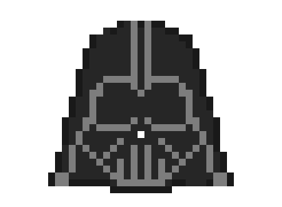 [8e1fba] Darth Vader Pixel Art