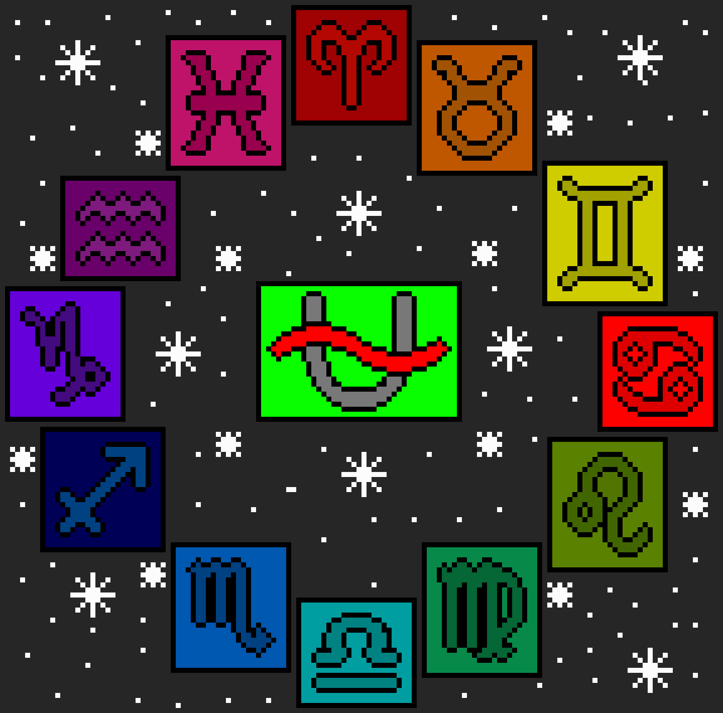 [9664c4] Zodiacs In A Circle + Ophiuchus