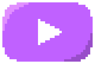 [58bec0] Pixelized YouTube Logo