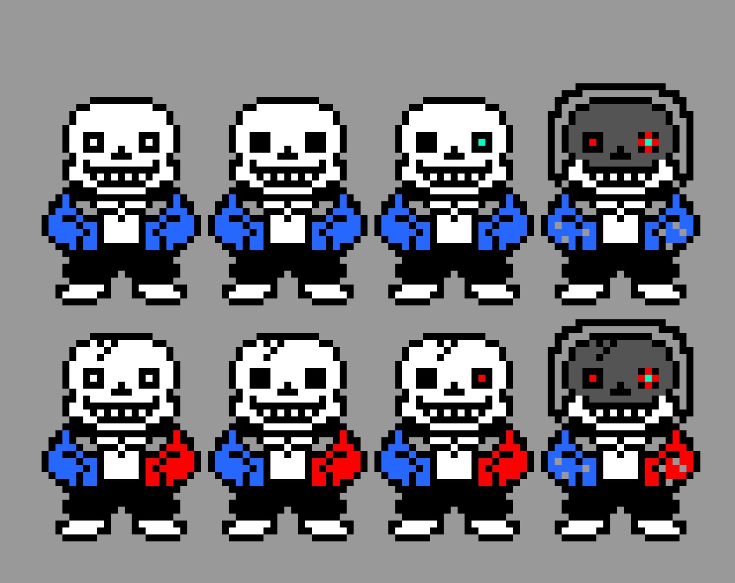 [34e293] Sans & demon sans /w/ dust Sprite