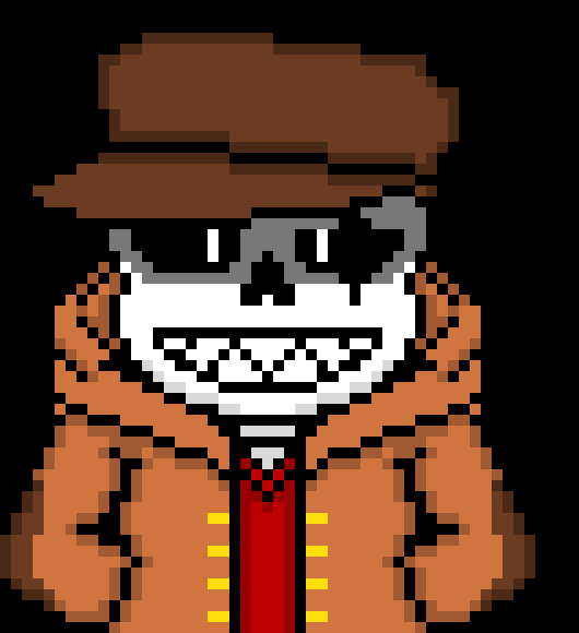 [b63bdb] *surrounds self with bones to block the blasts, then breaks the blue bones with a dagger and tps behind Dust*