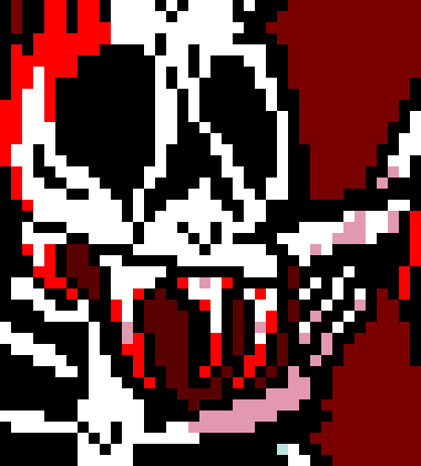 [7ce906] *(You hear laughter all around you.) -HorrorTale Sans