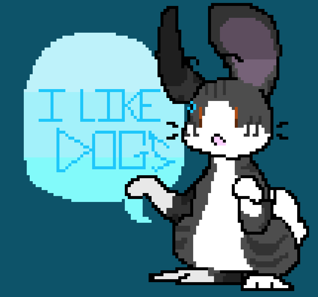 [9664c4] "I like Dogs :0"