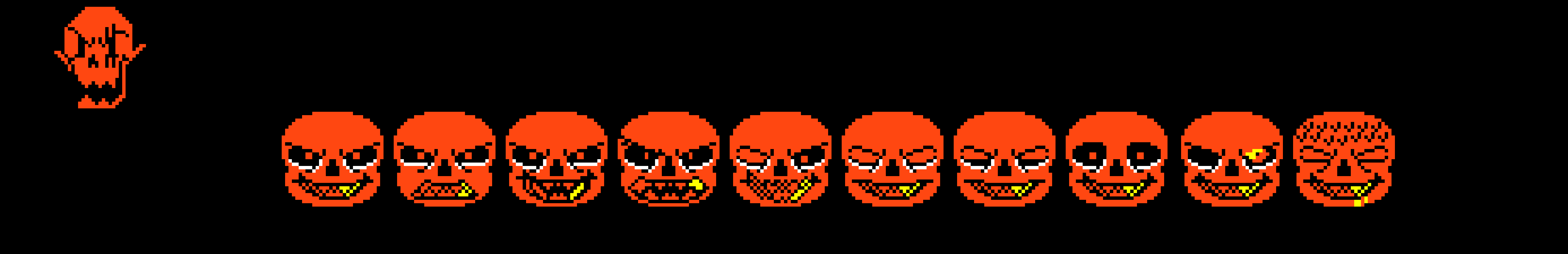 [d6cc31] Undertale Sans and Papyrus Battle Sprite.