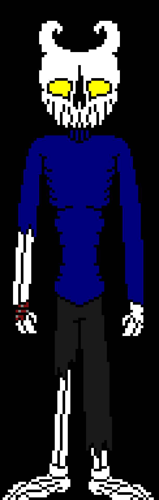 [c7b058] *his coat disappears and his shirt and pants rip*