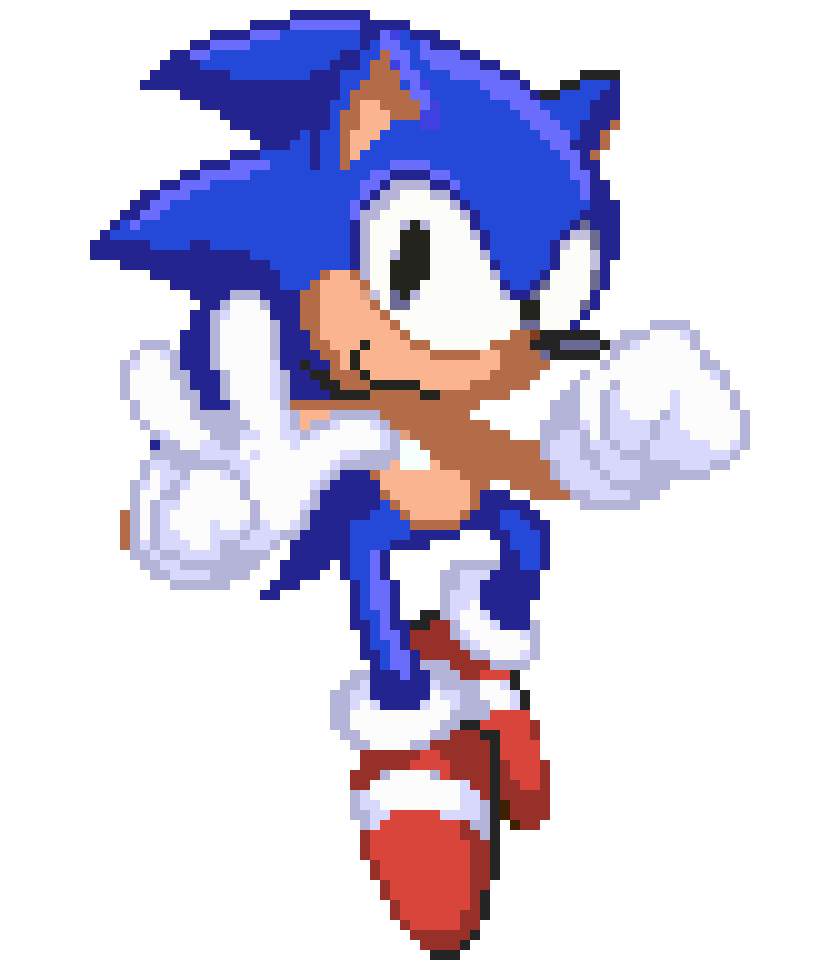 [60b334] [ " Storming-Blue-Speedster! "] ( Sonic ) *Pose*
