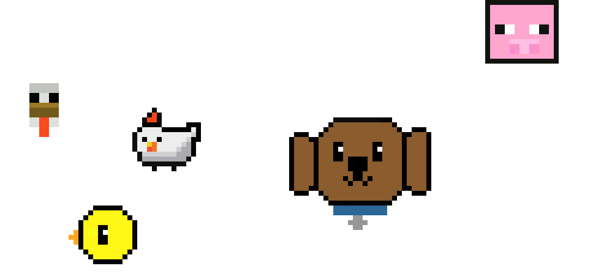 [9664c4] pixel animals