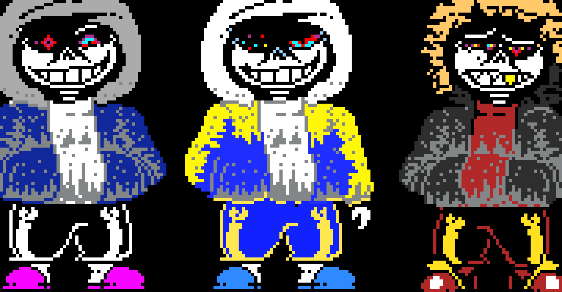 [93743a] heroes time trio made by singrit colored sprite versio