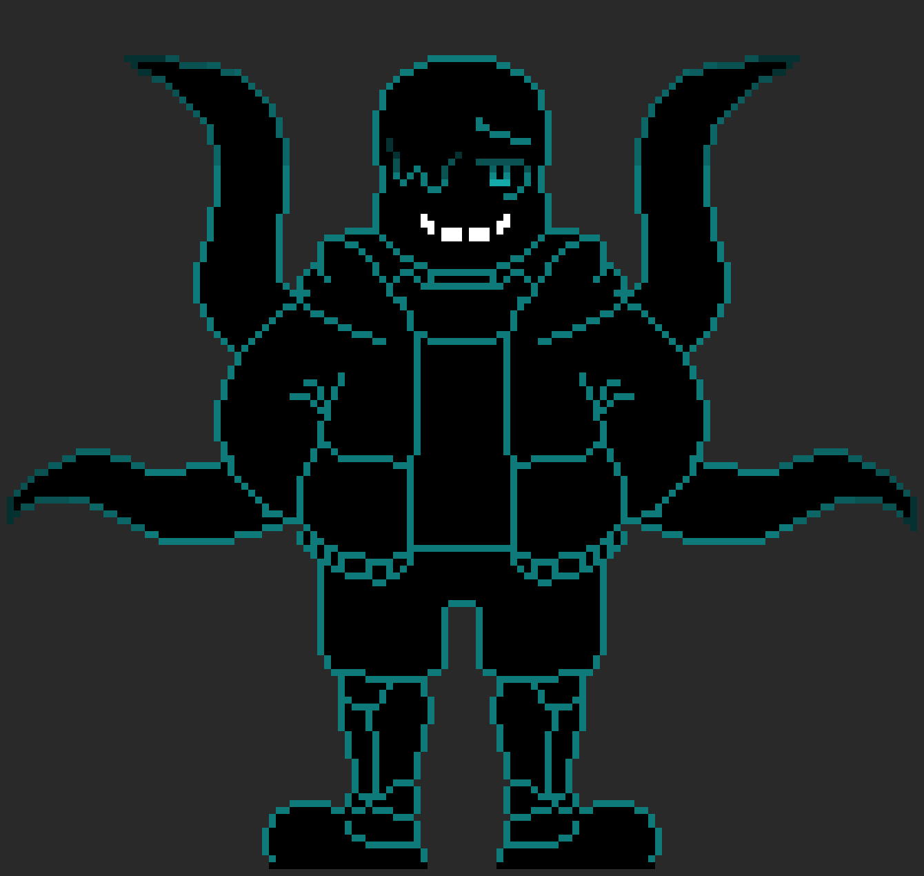 Nightmare Sans [Redrawn by Boarderline263, drawn by unknown artist]