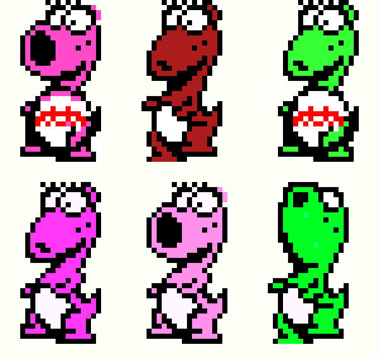 [9ab581] Birdo 8 bit sprite sheet by Hayden, L10/3/2020 