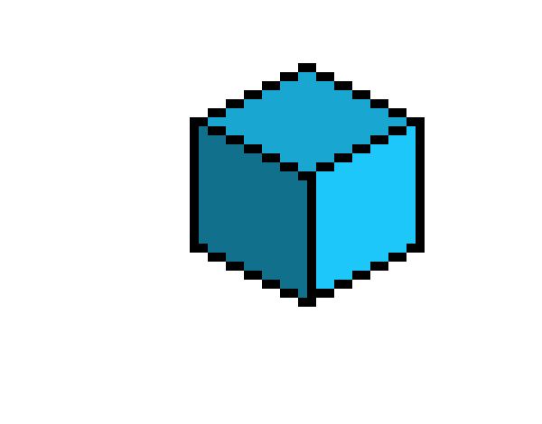 [17448d] blue cube