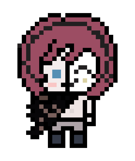 [faf0b3] danganronpa pixel sprite cheering base