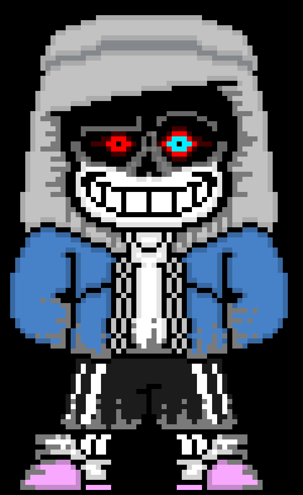 [e8cb42] hey guys, im totally normal Dust Sans, totally not some 4 eyed creature or anything