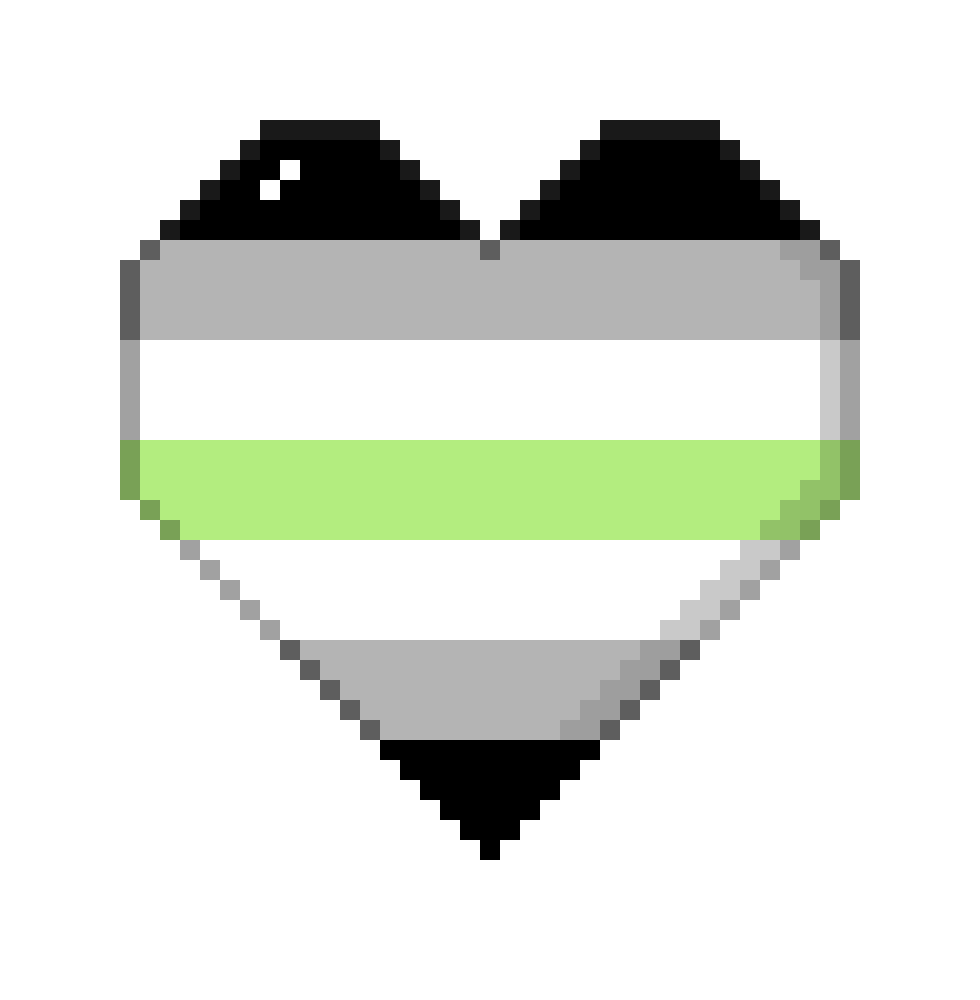 [6bca1d] Agender Pride Heart