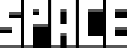 [9664c4] SPACE lettering
