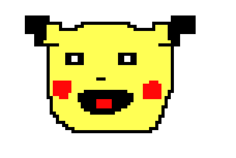 [4eb824] Pikachu Pixel Art By: Khushi