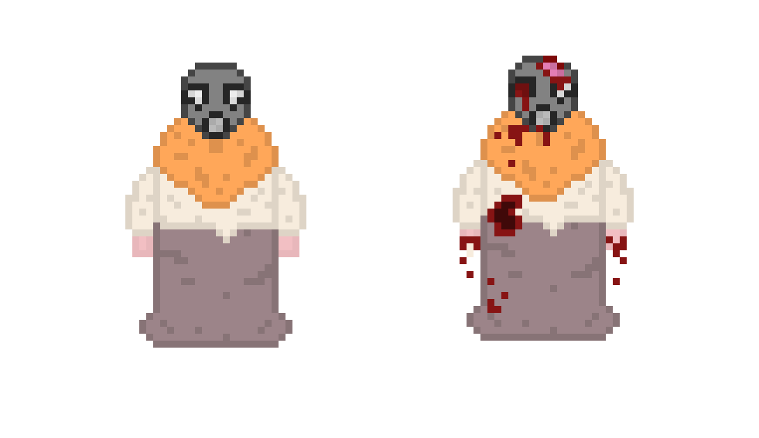 [9664c4] Gas-mask Survivor and Zombie