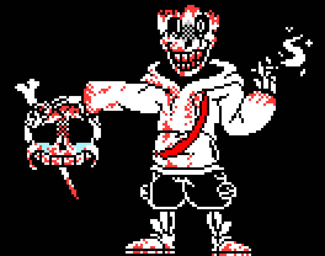 [63ceb7] [UnderSwap] - Insanity Papyrus - Phase 3 [Senseless, murder of the insane one]