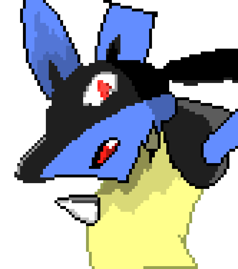 [9664c4] Lucario Pixel Art Version 2