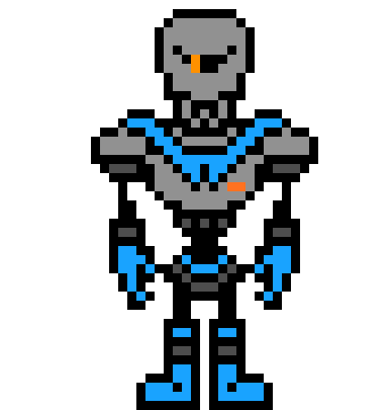 [9664c4] Xtremetale Papyrus' Sprite (with helmet on)