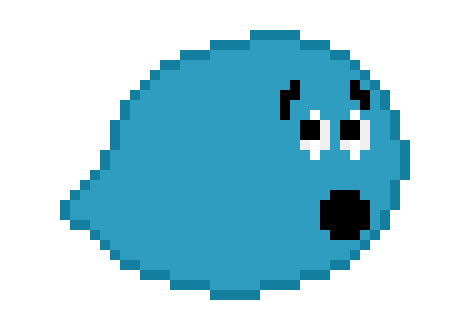 [9664c4] Cute Blue Ghost