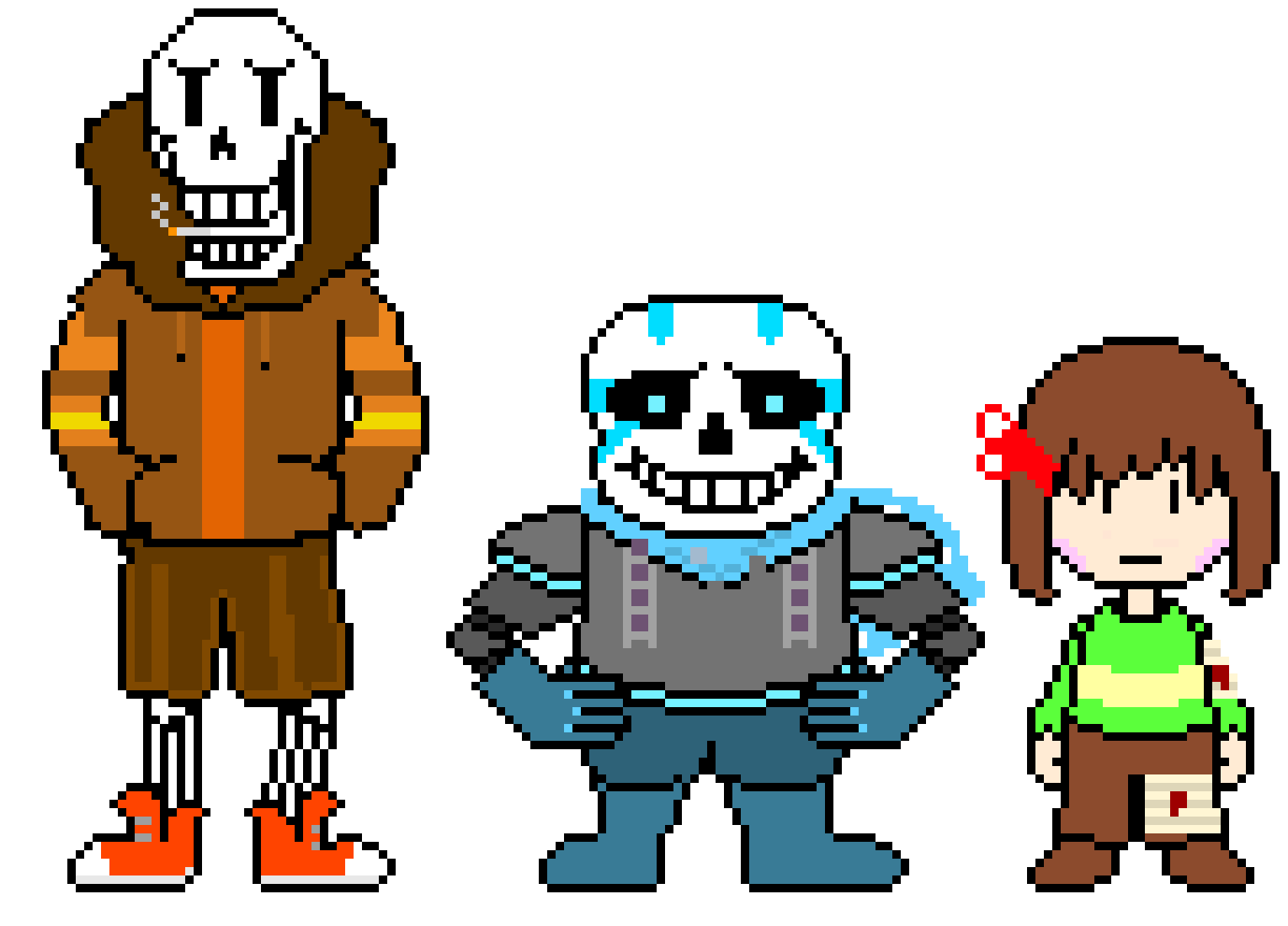 [9664c4] GZswap Papyrus, Sans, and Chara
