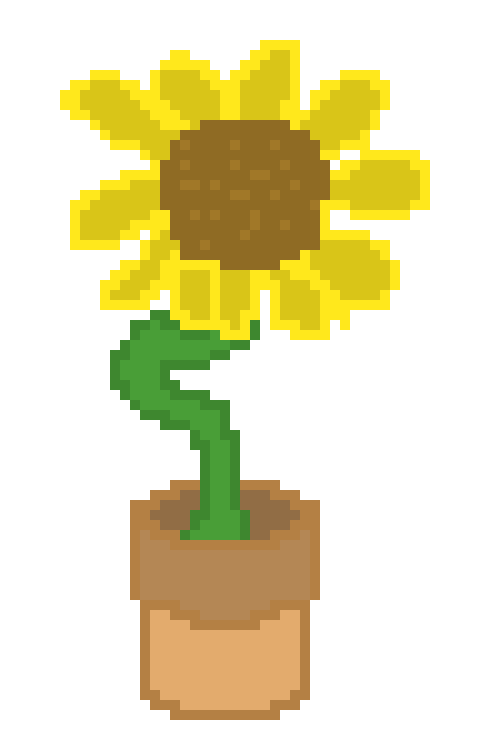 [42acbd] Potted Sunflower
