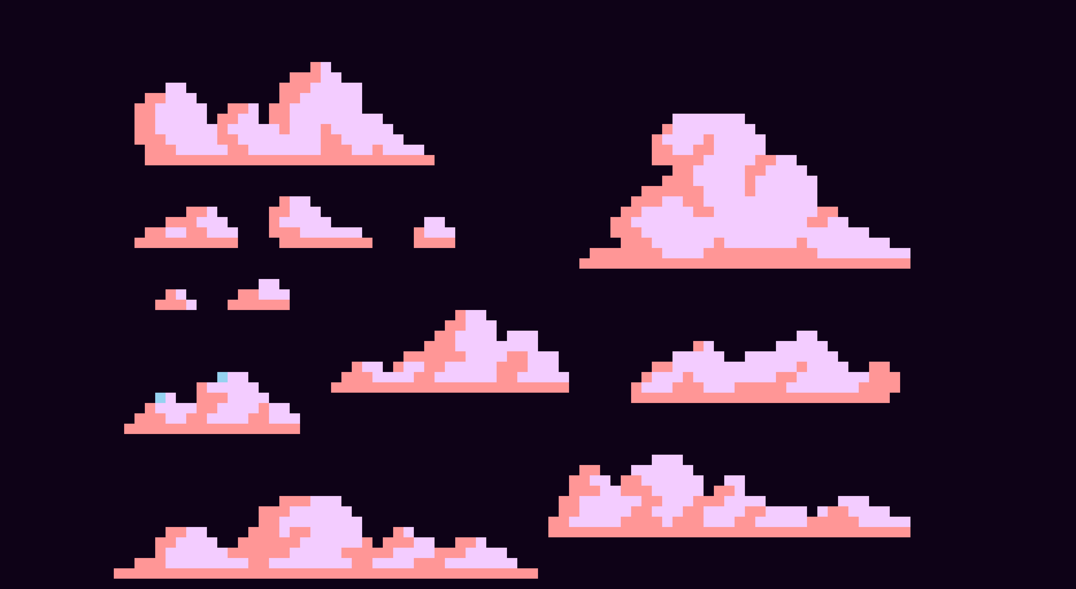 [9664c4] Clouds pixel art