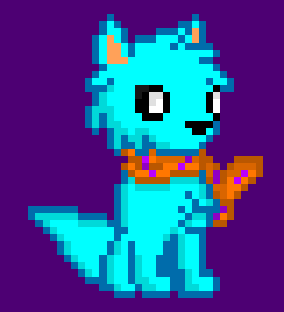 [990543] *Three foxes run into PAM. One is Blue, One is Orange, and the third hides behind the two in a shadow.*