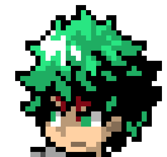 [b618ac] (moves fast takes the guitar and slamps it in hes fase)-Deku
