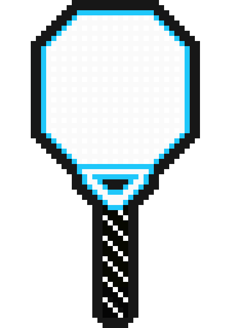 [cfd0a9] Pixel Tennis Racquet